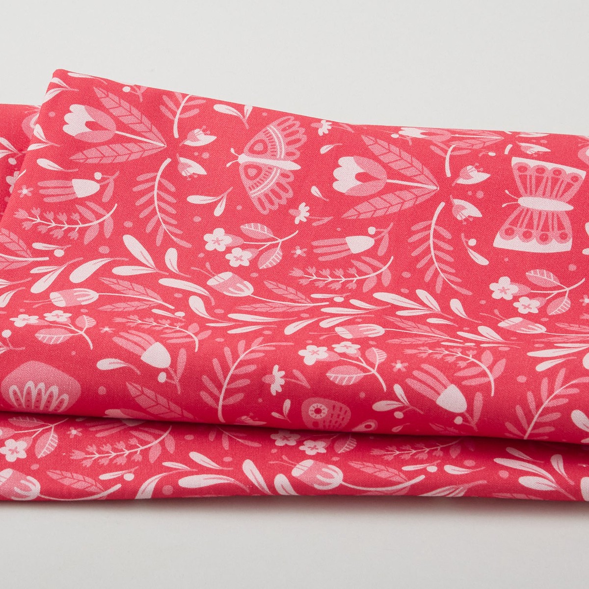 Open Fields : Full of Wonder - Butterfly Frolic Red 2 Yard Cut