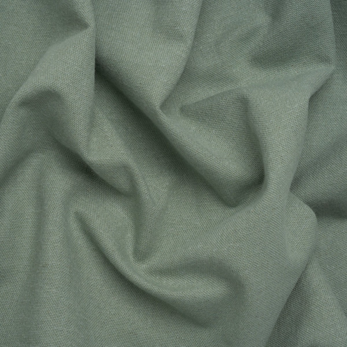 Double Wide Brushed Cotton and Linen Woven - Aqua - British Imported